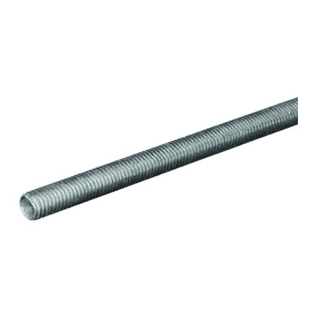 STEELWORKS 1/4-20 in. D X 12 in. L Steel Threaded Rod 11007